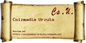Csizmadia Urzula névjegykártya